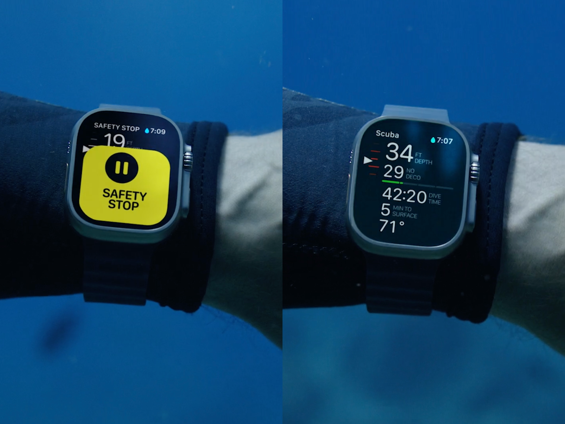 LI Apple Watch Ultra dalış özellikleri