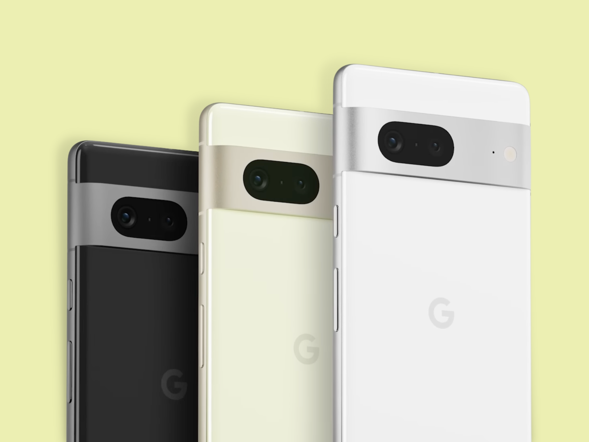 LI Google Pixel 7 in all three colors