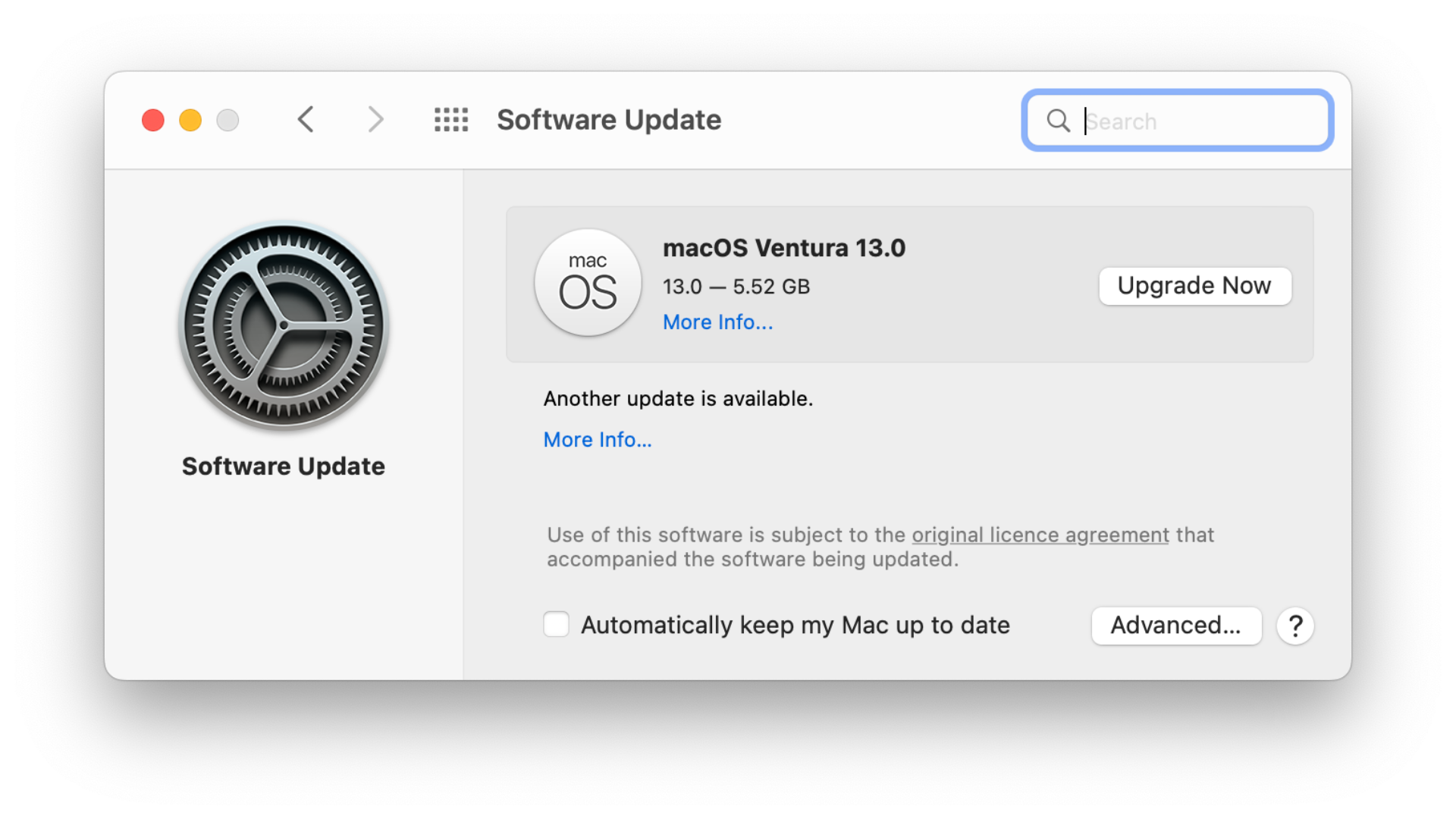 macOS Ventura update on M1 Max MacBook Pro 2021
