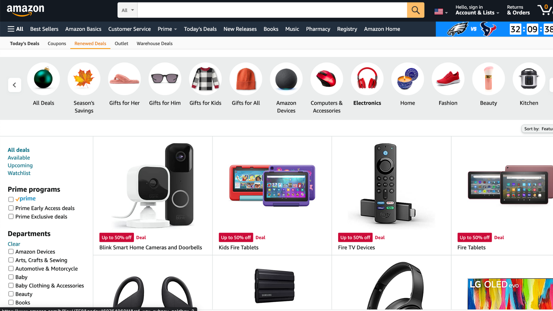 Amazon electronics deals