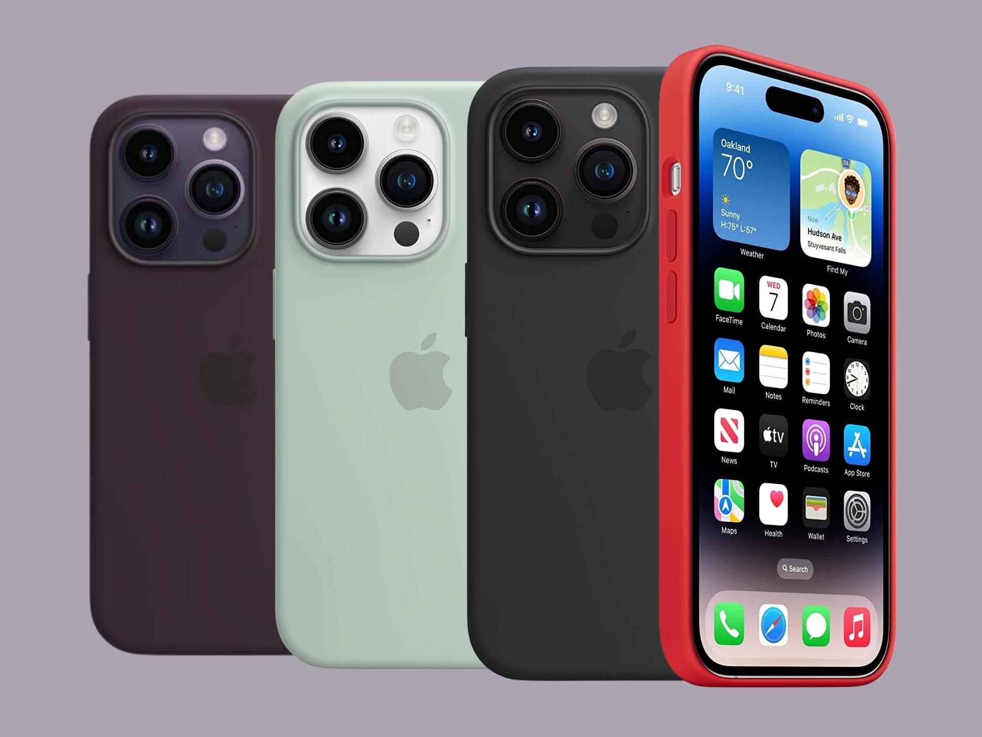 Funda de silicona LI Apple para iPhone 14 Pro
