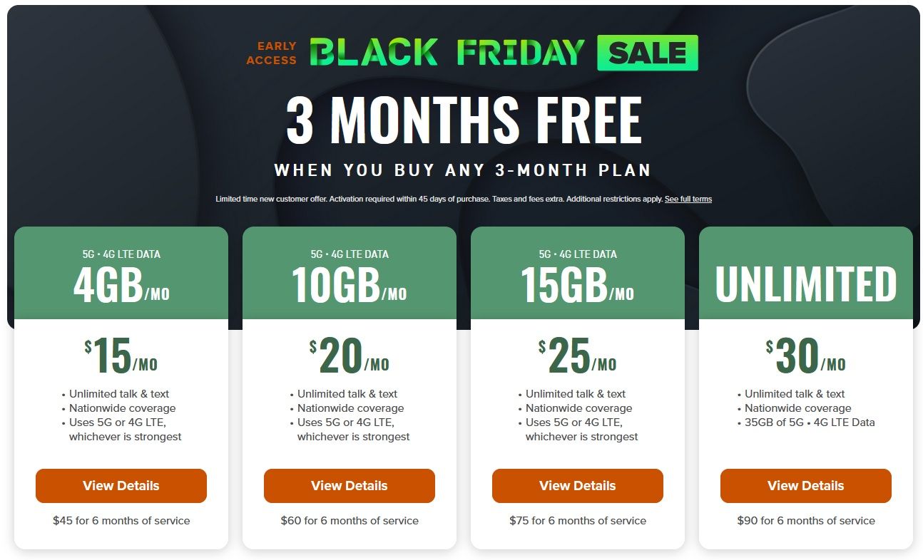 Mint Mobile’s Black Friday Deals get you three months of free service