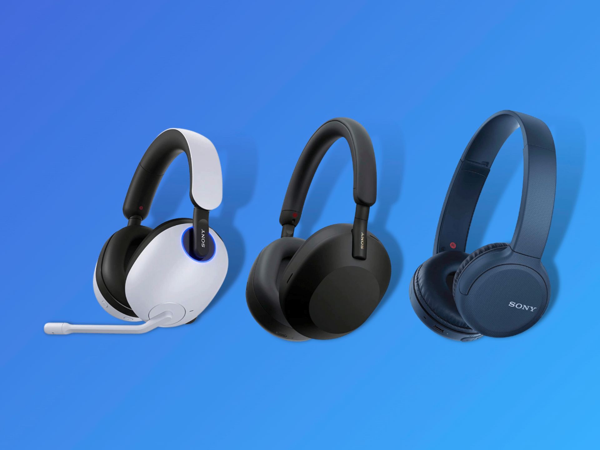 Sony wireless headphones and headsets