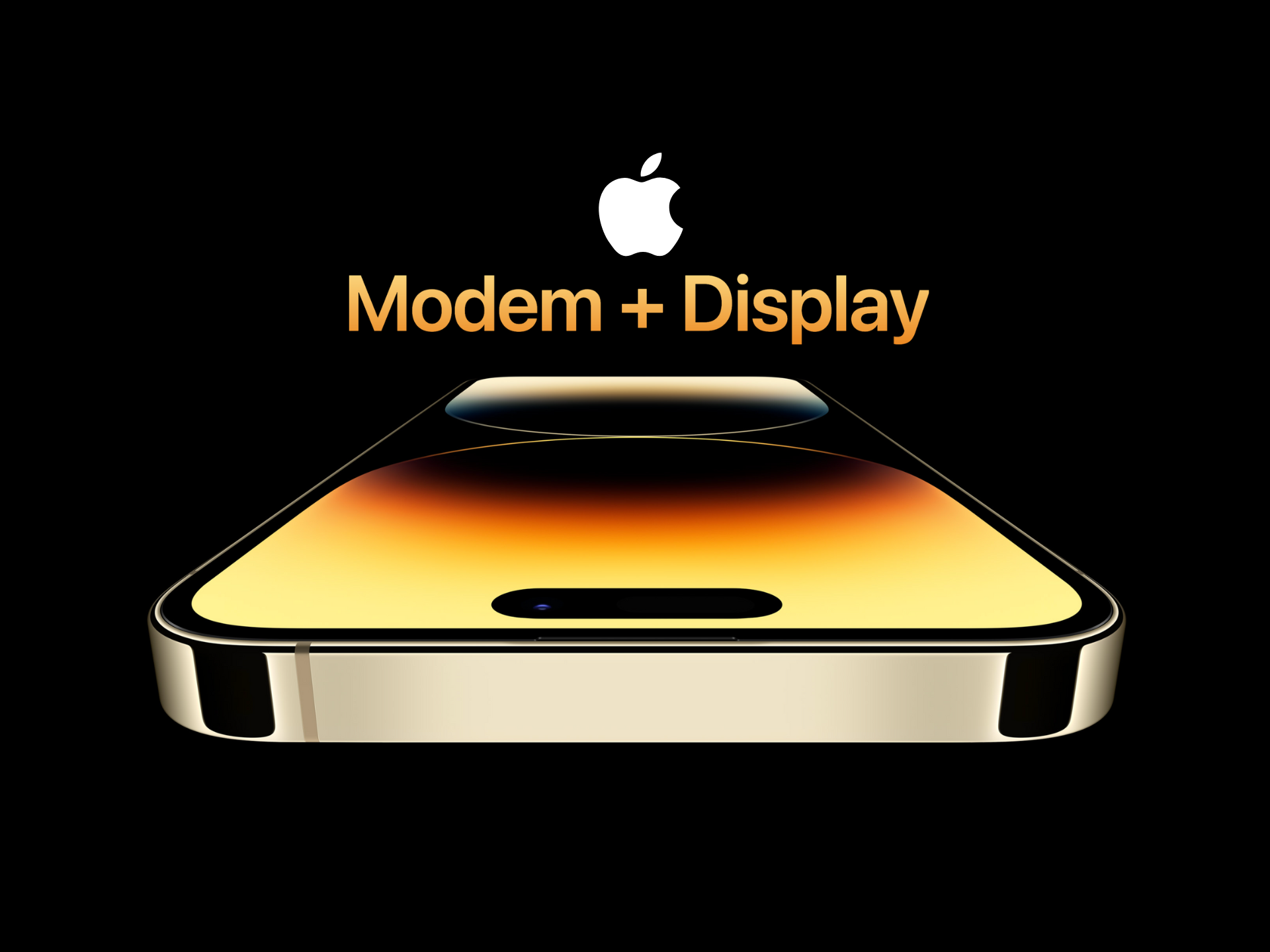 LI Apple iPhone modem and display