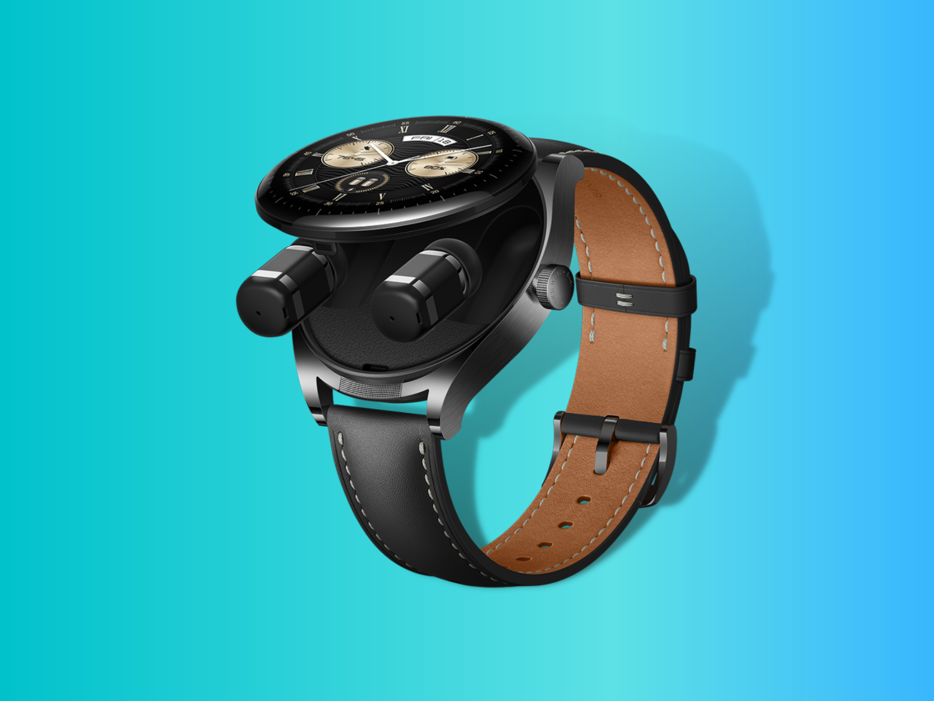 HUAWEI WATCH Buds conceals two earbuds inside a smartwatch
