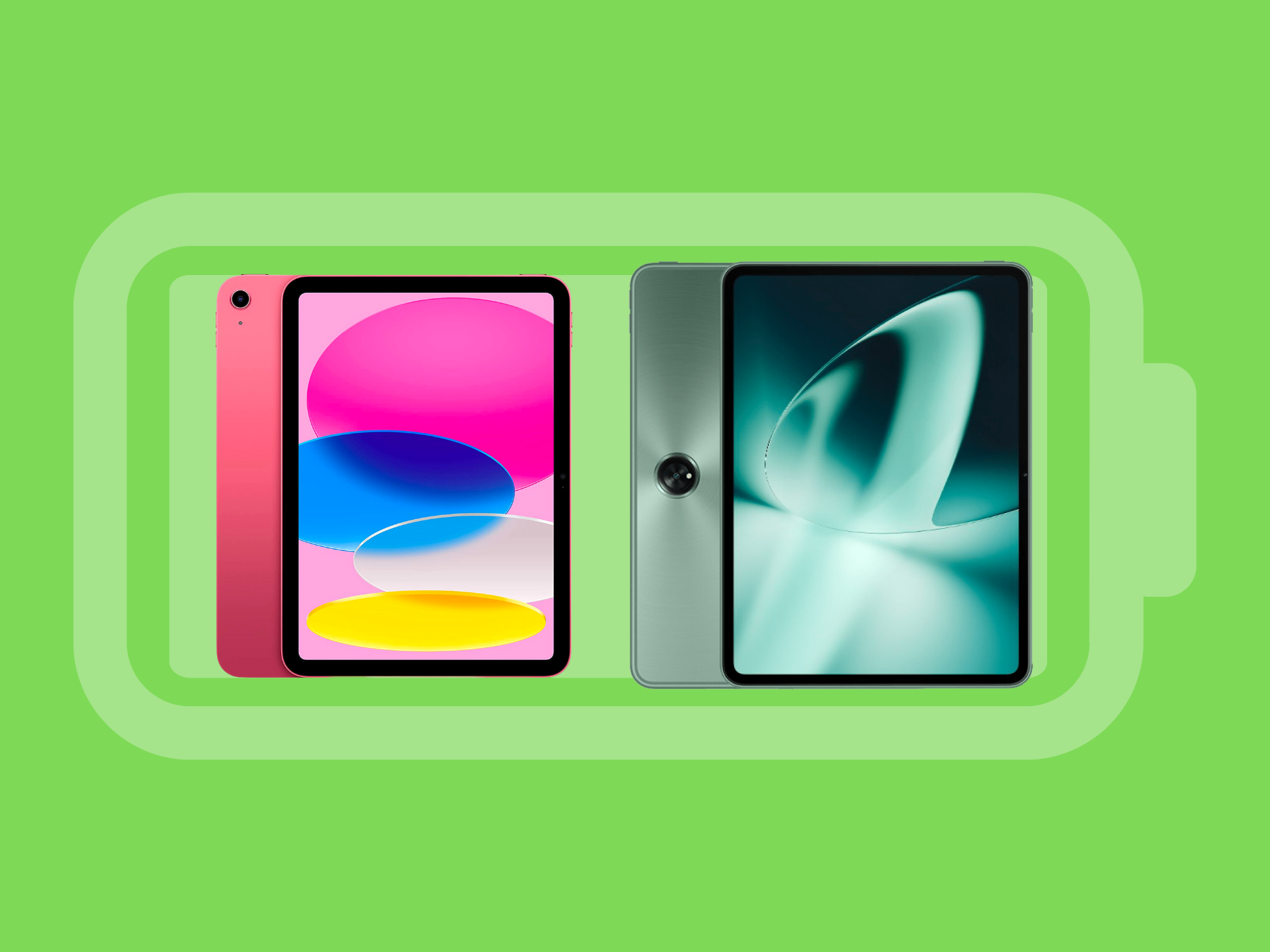 LI OnePlus Pad vs apple iPad 10th gen battery