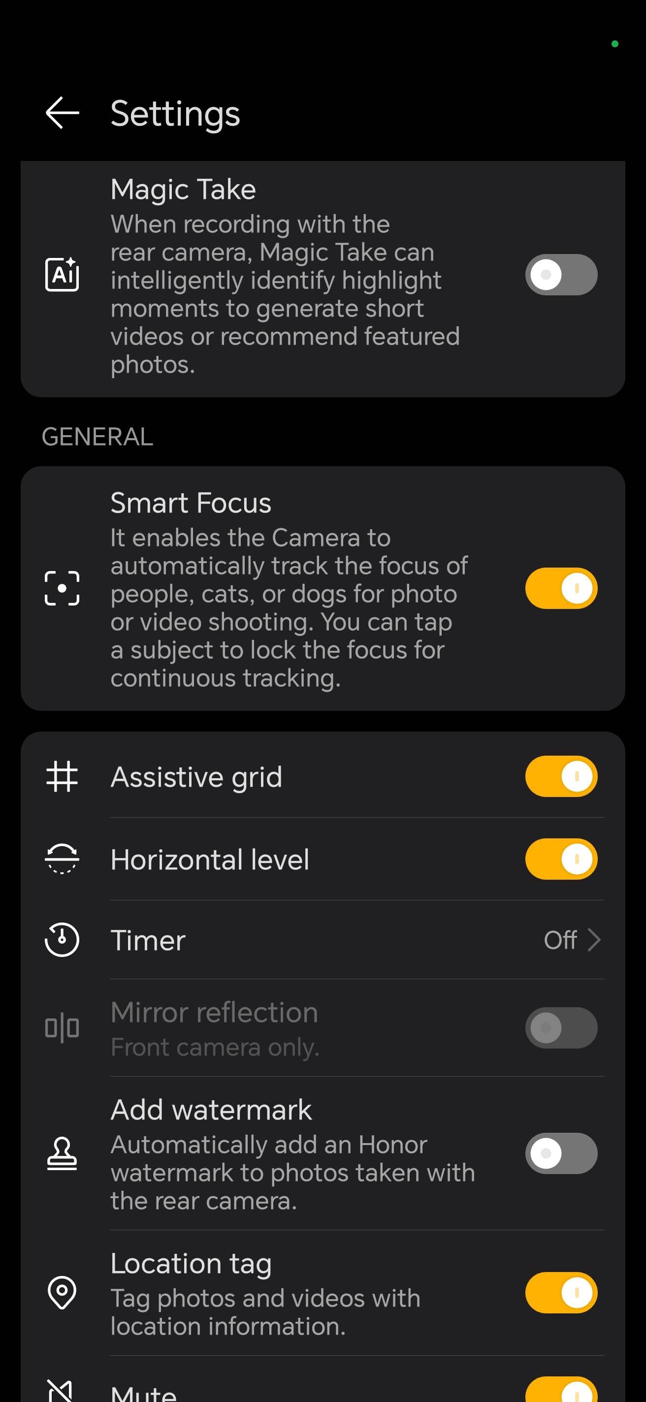 HONOR Magic5 Pro camera layout and settings - 4