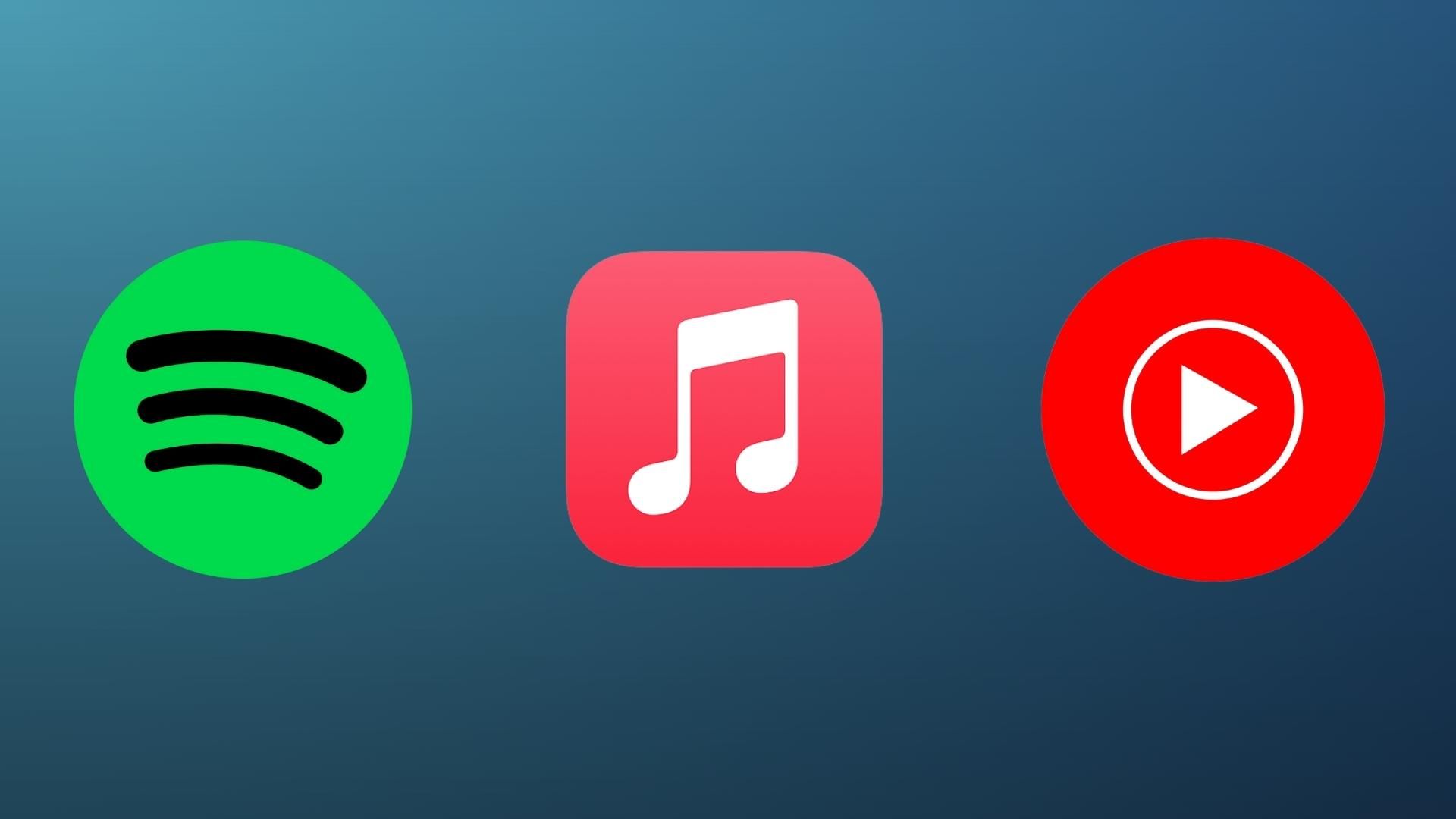 Spotify vs Apple Music vs YouTube