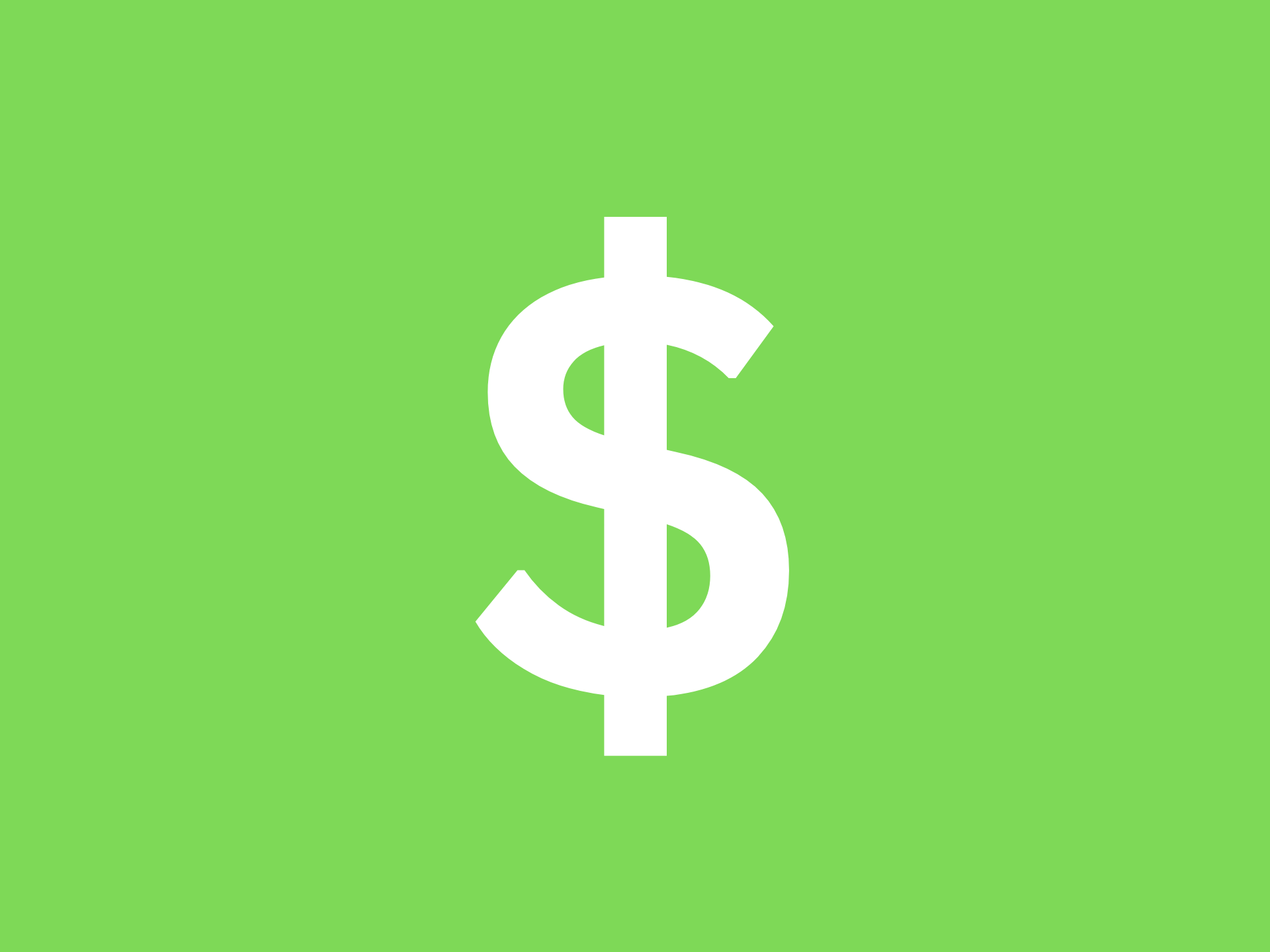 LI dollar sign price green