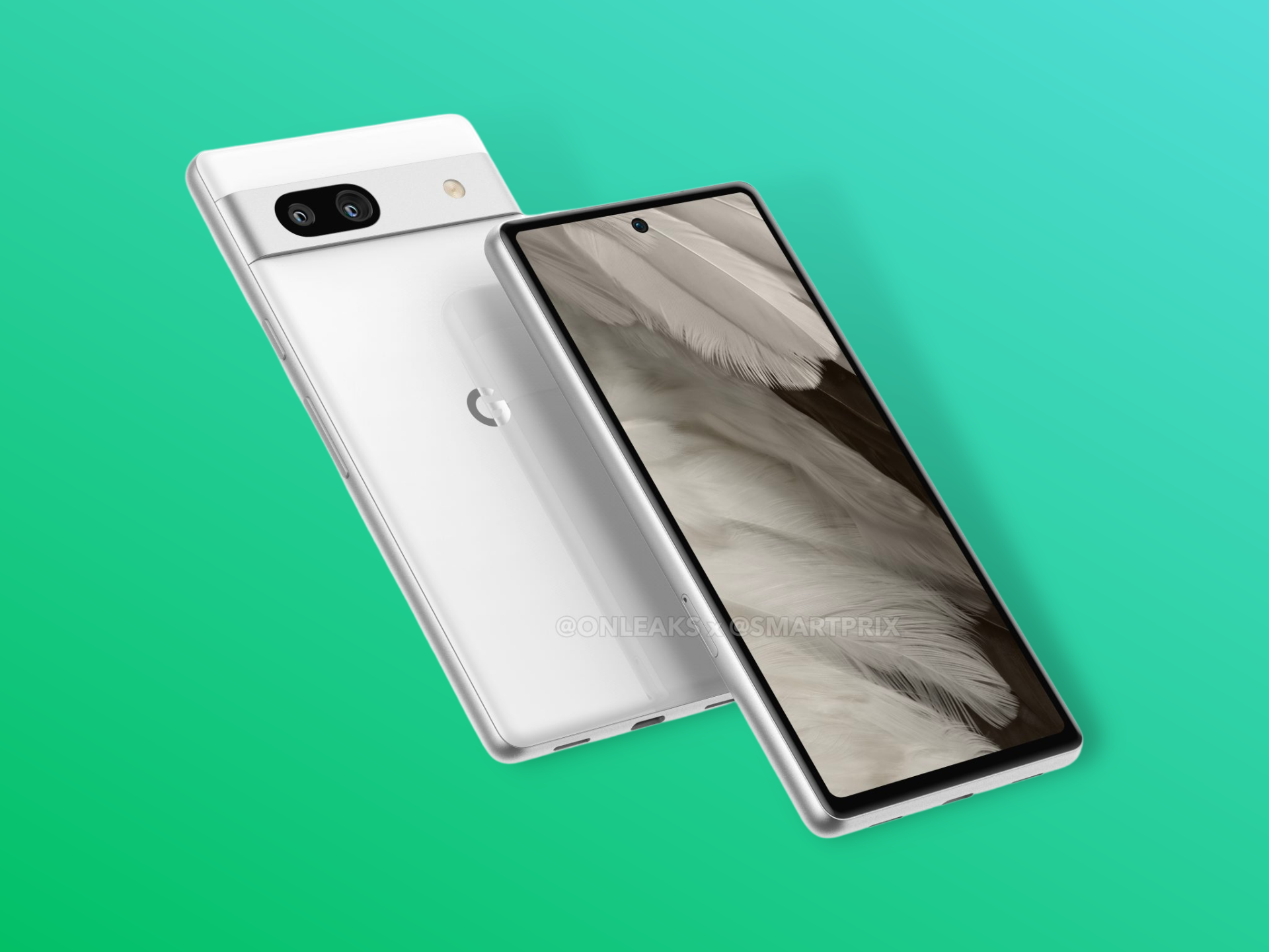 LI Google Pixel 7a renders by OnLeaks and Smartprix