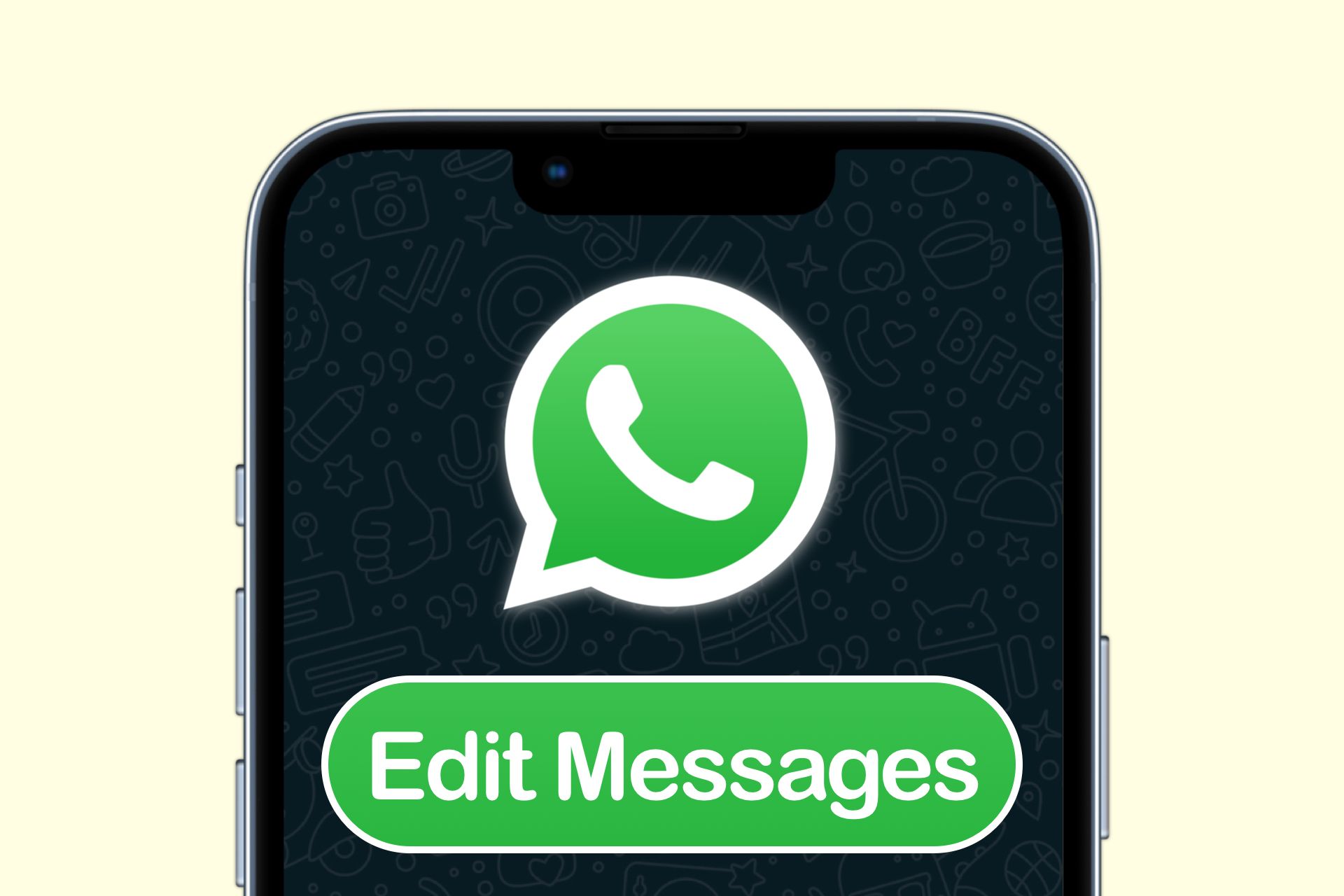 how to edit message on WhatsApp guide image