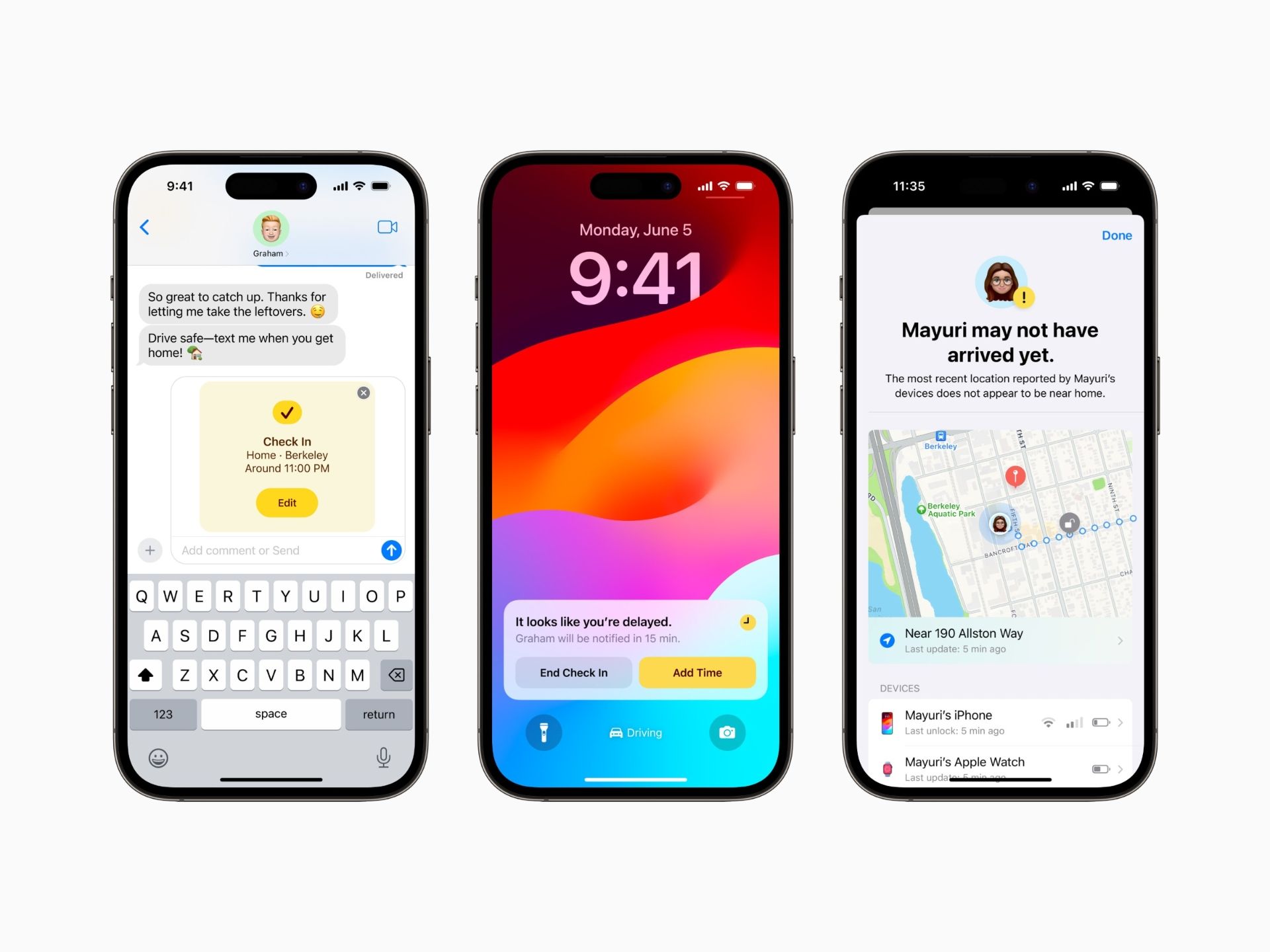 iOS 17 Check In Feature Preview