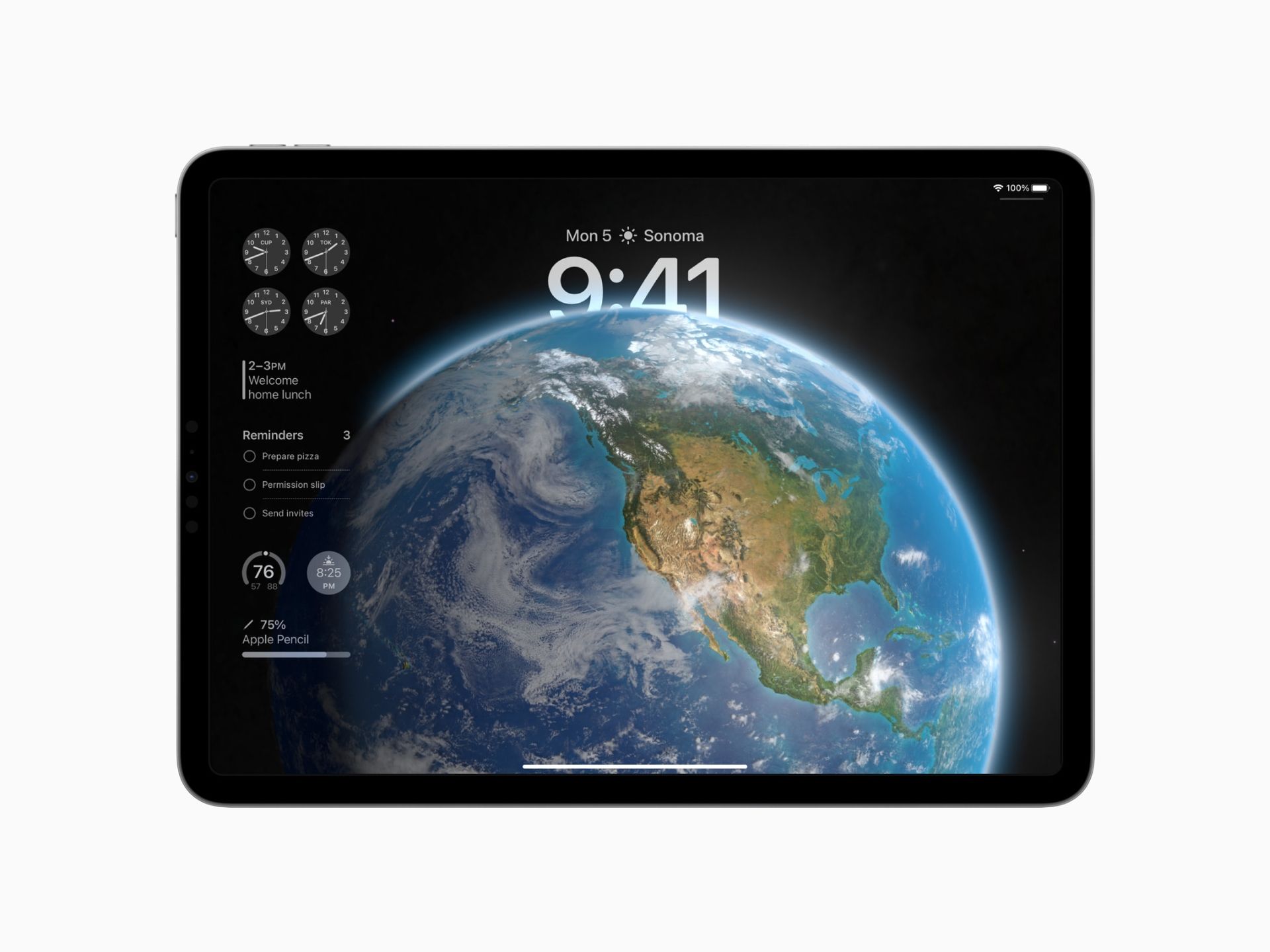 iPadOS 17 new lock screen 