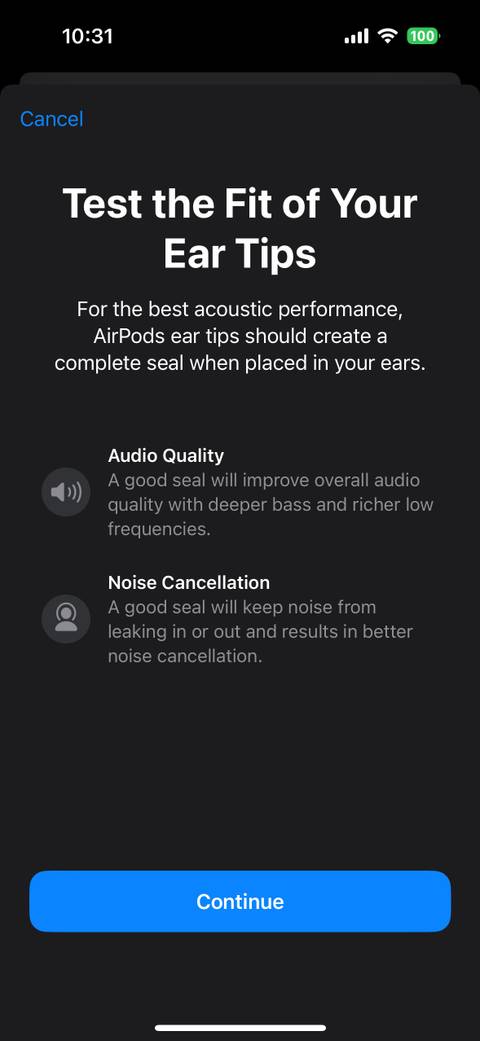 Ear Tip Fit Test How To Make Airpods Stay In My Ears Ear Tip Fit Test