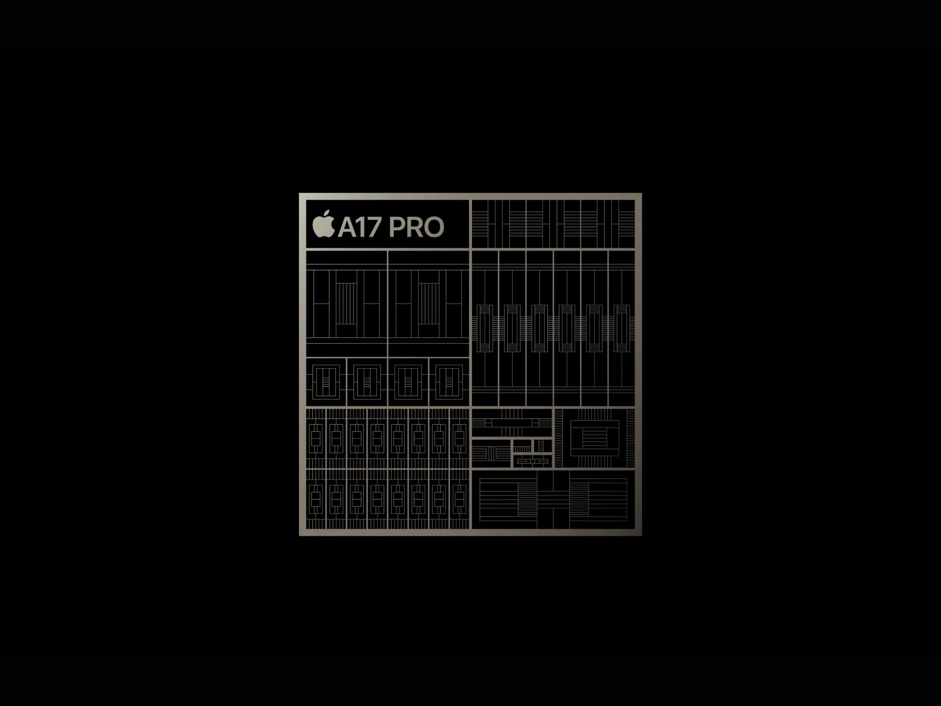 A17 Pro processor graphics and text