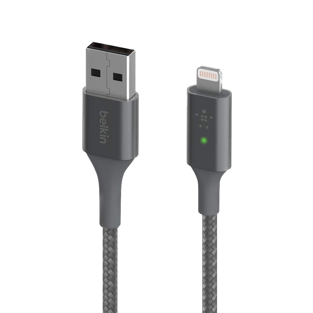Belkin USB-A to Lightning Cable Background Removed