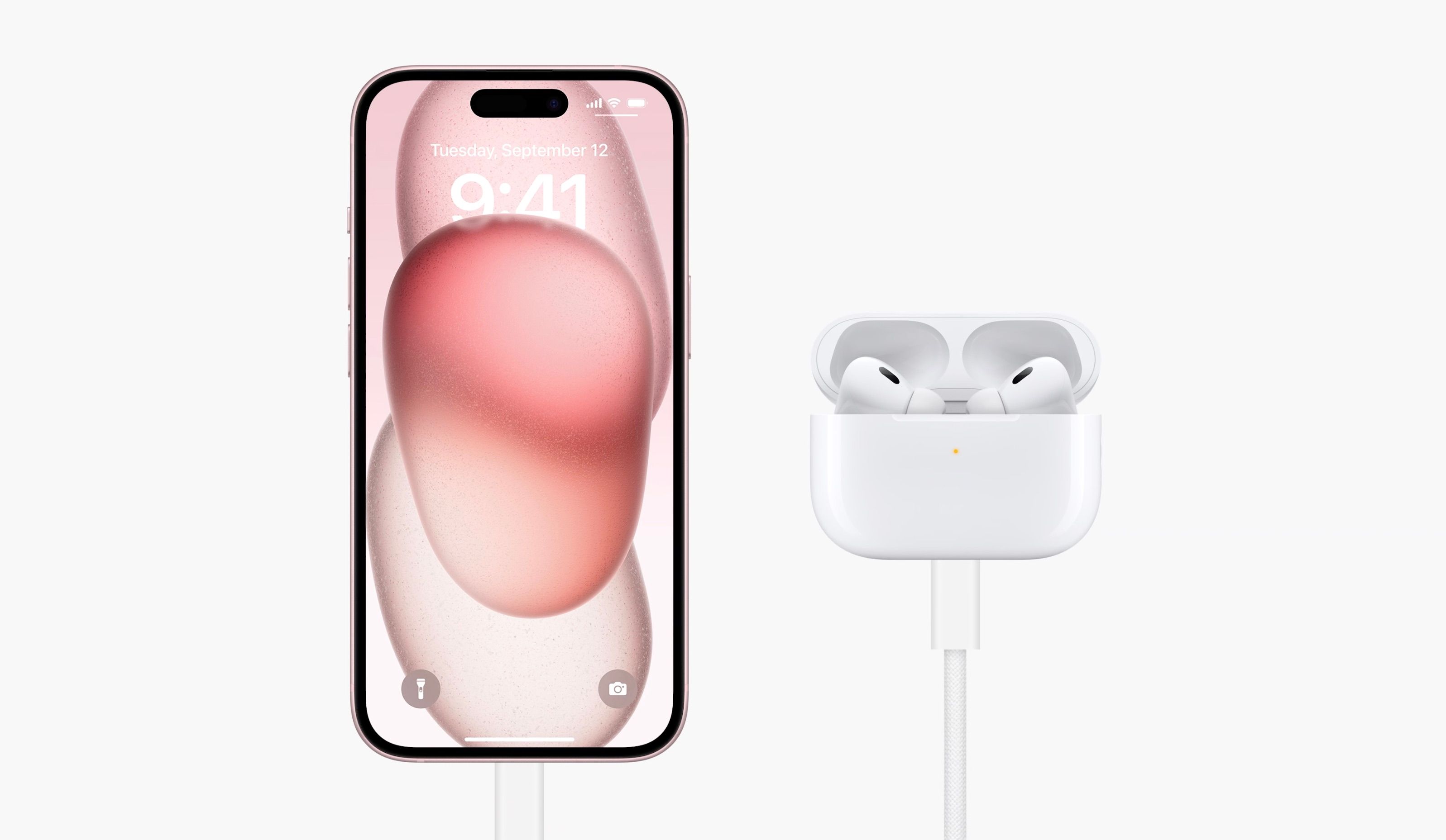 charge airpods using iPhone 15 with usb-c