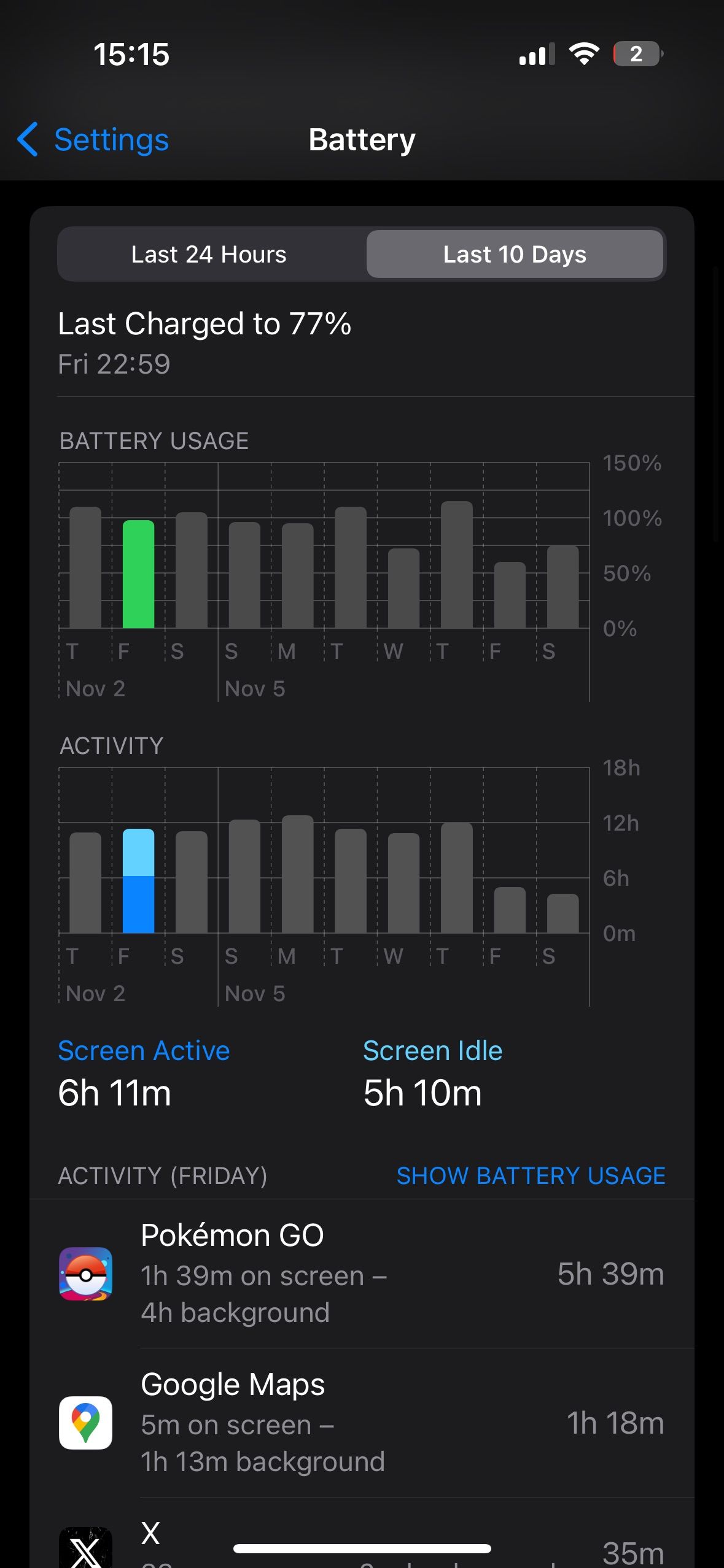 iPhone 15 Pro Battery Stats 1