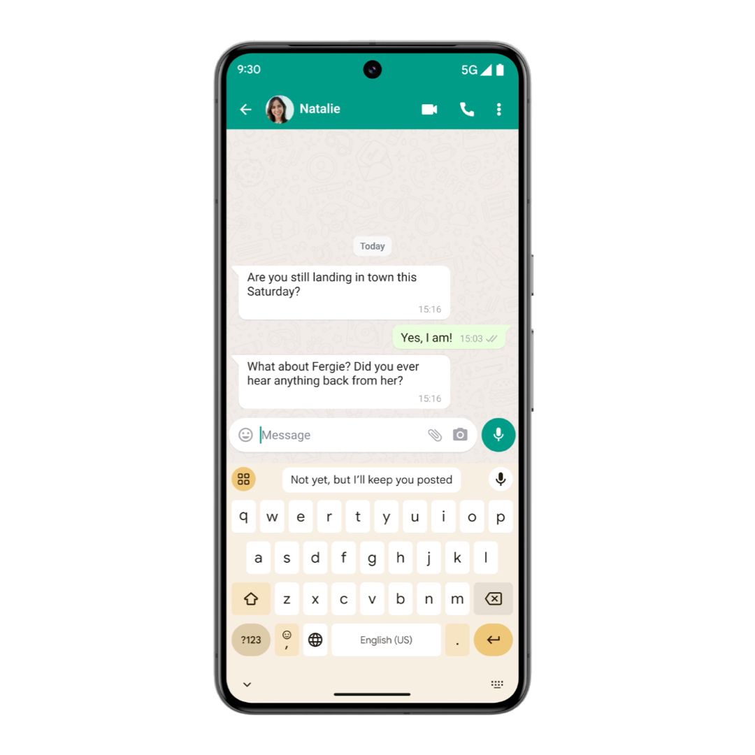 Resposta inteligente WhatsApp Pixel 8 Pro Gemini