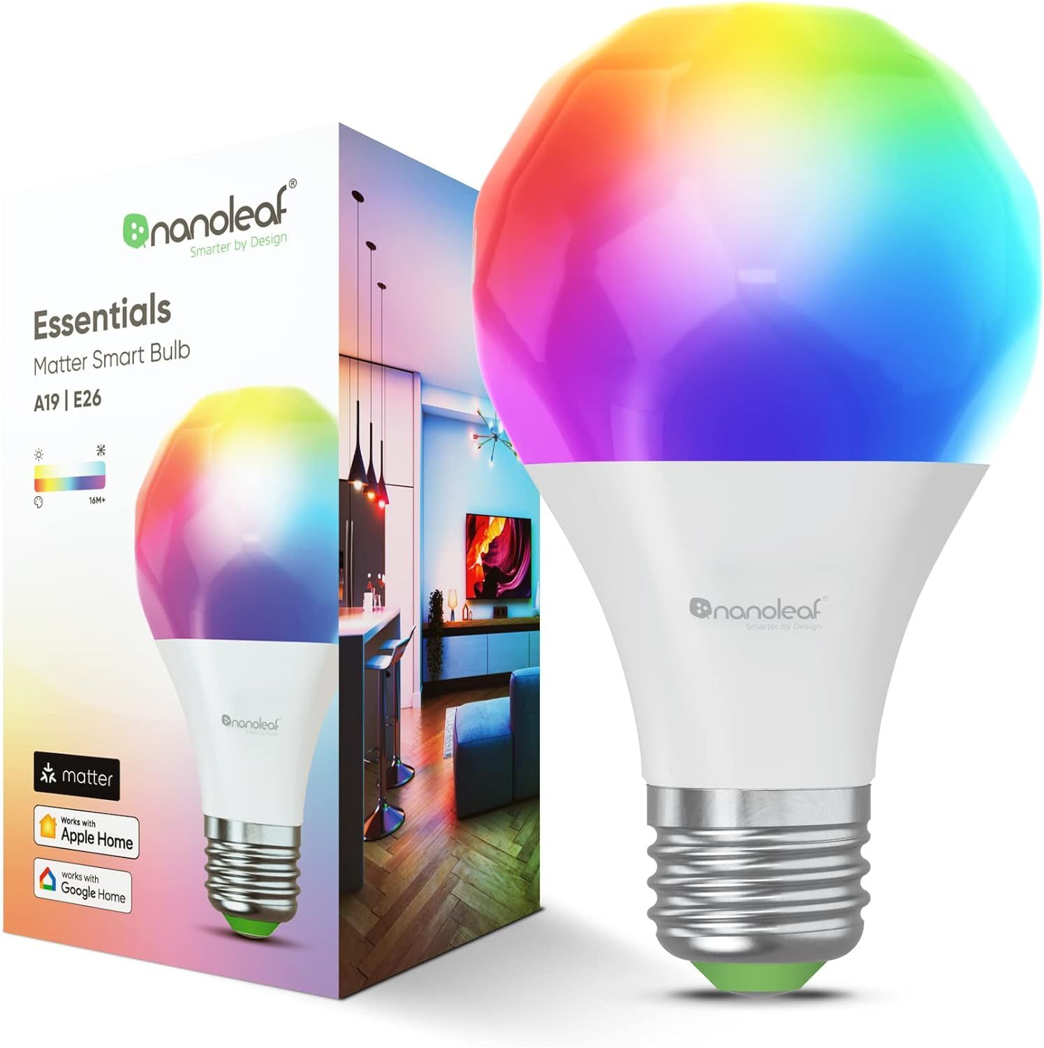 Nanoleaf Essentials Smart Bulb with box