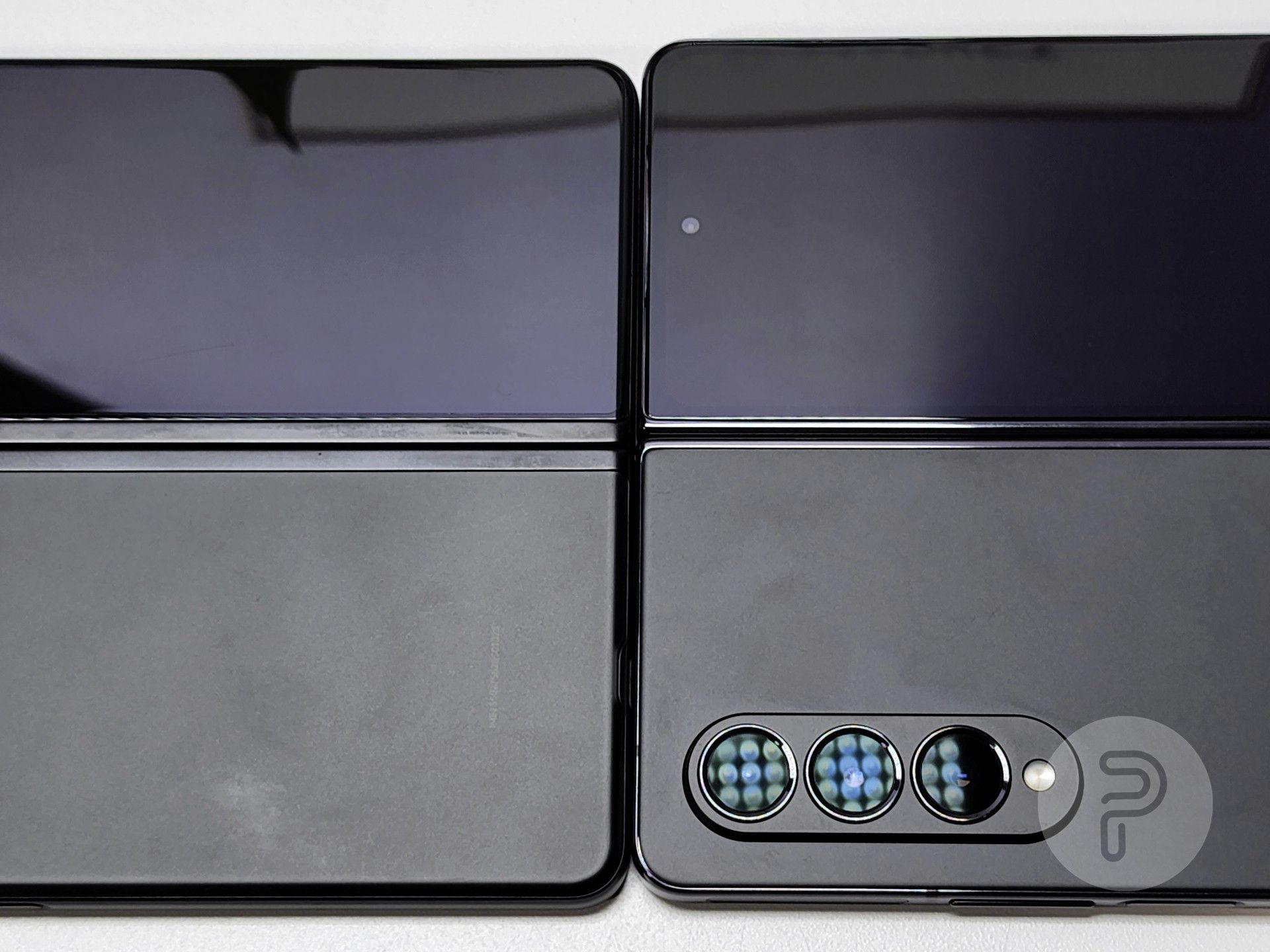 Samsung Galaxy Z Fold 4 and Z Fold 3 side by side