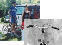 Left&amp;colon; Me and my first freestyle bicycle in the 80's. Right&amp;colon; Combining my photography with bicycle tricks.