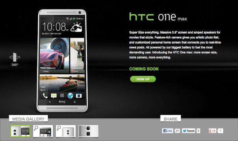 htc one max avail