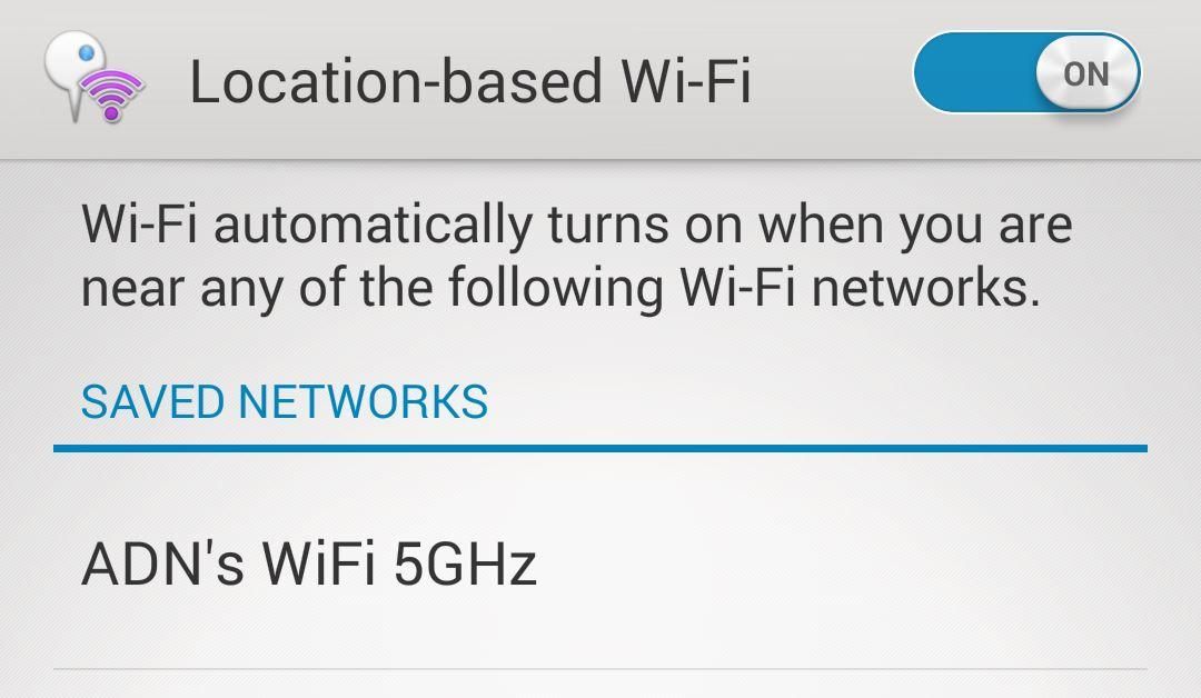 Location-based Wi-Fi