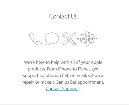 Apple Contact Us