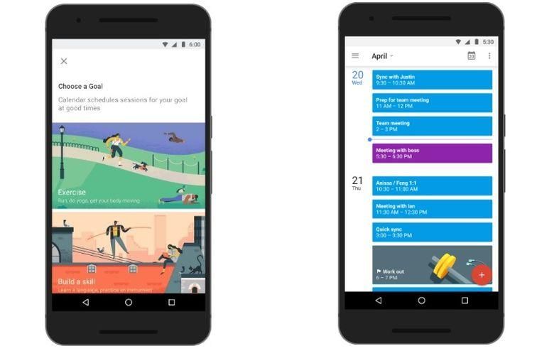 Google Calendar can now help Android and iPhone users achieve their goals