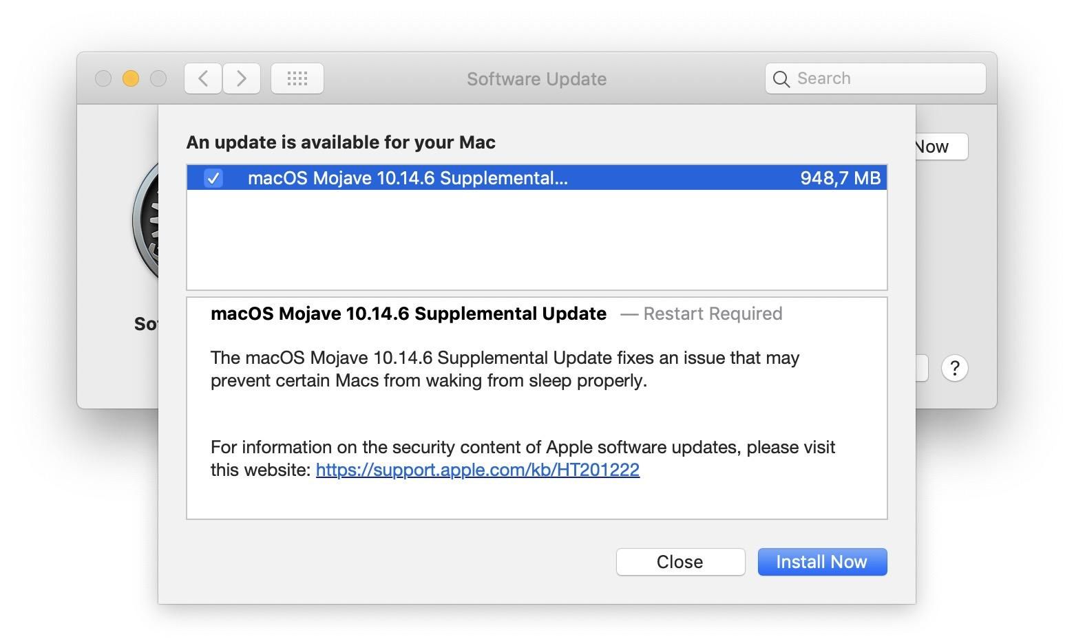 mac os 10.14 support