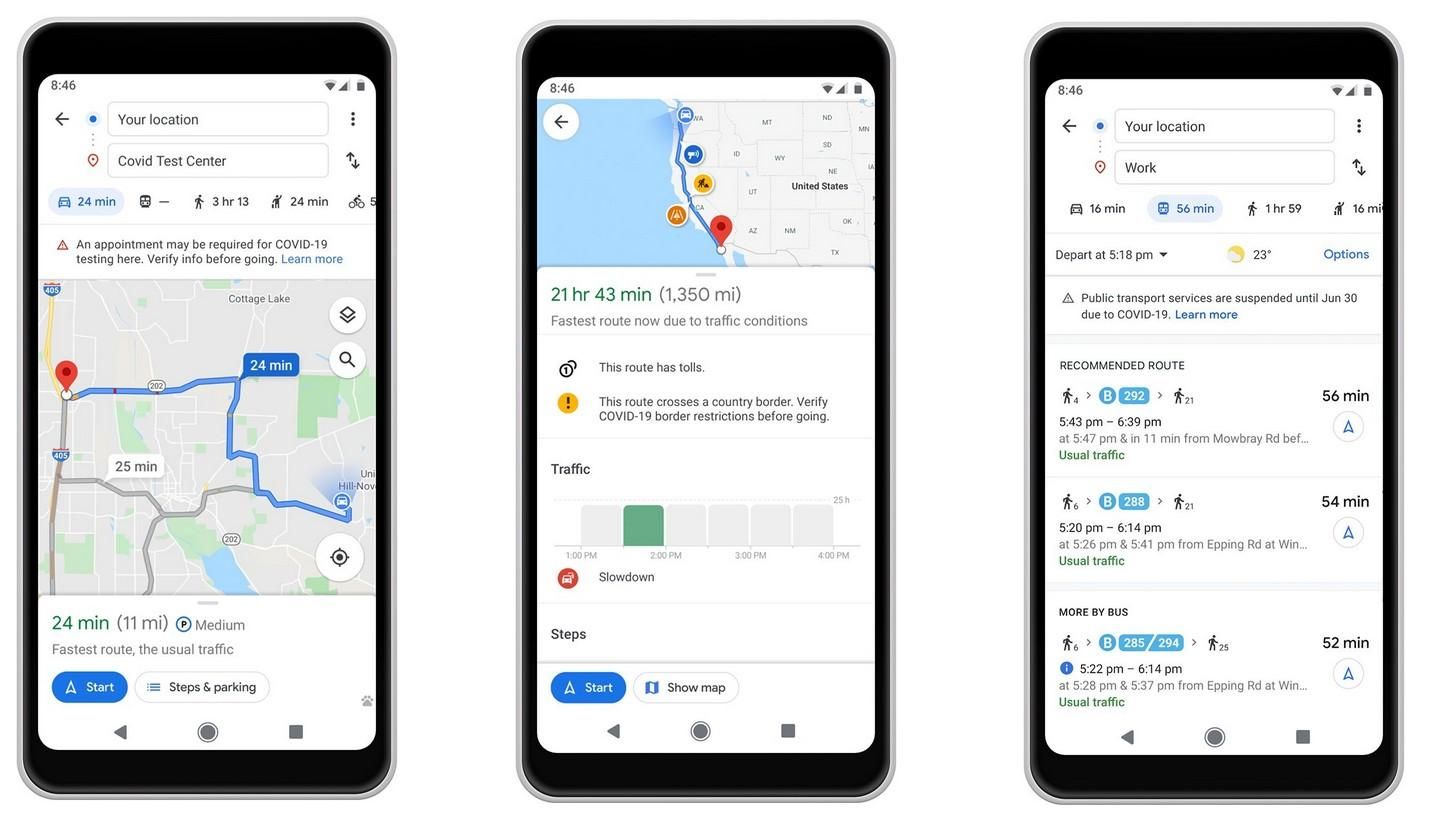 Google Maps adds new features to prepare you for life in the pandemic era