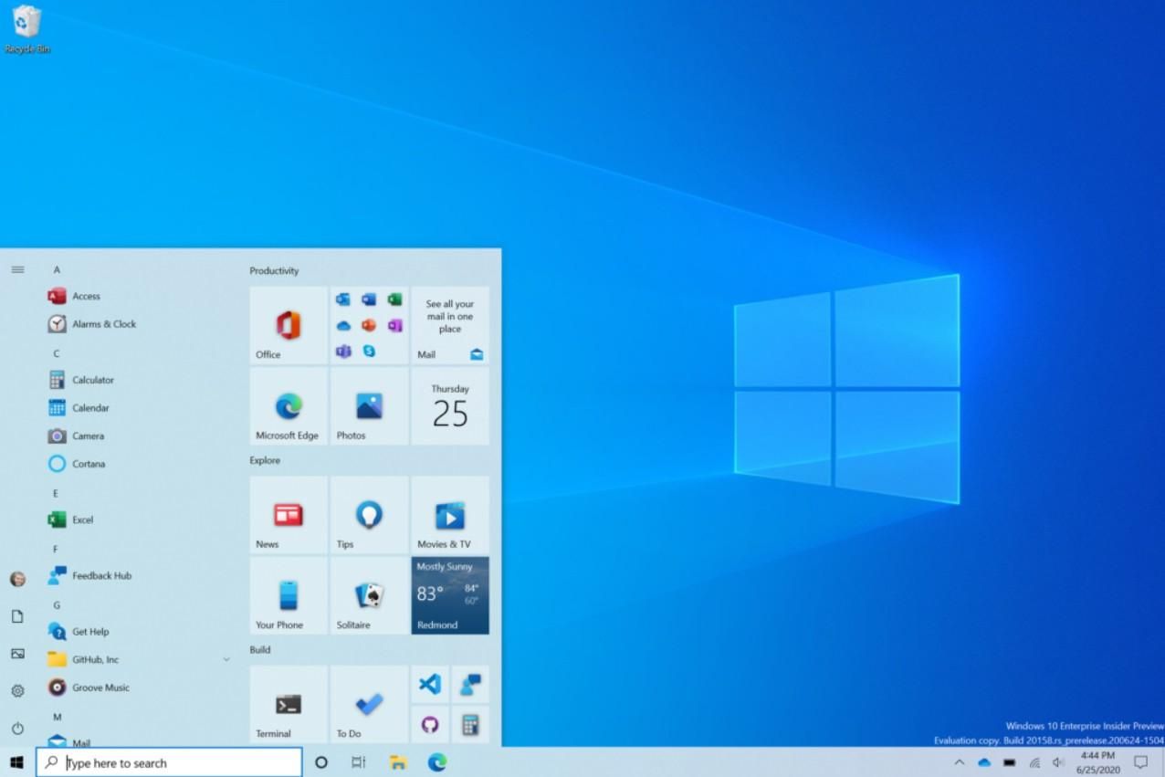 Microsoft reveals a new Start menu design for Windows 10 with theme ...