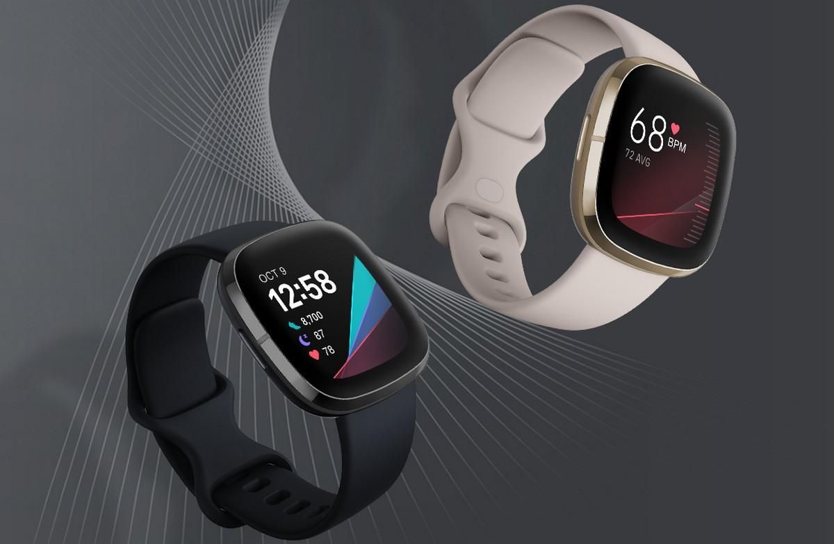 Fitbit Sense smartwatch has an electrodermal activity (EDA) sensor to ...
