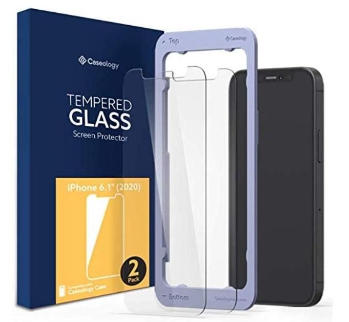 Caseology Tempered Glass screen protector for iPhone 12 and 12 Pro