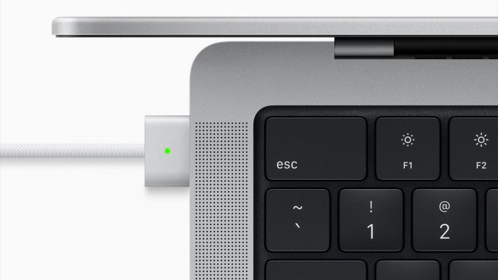 Apple 2021 MacBook Pro charging with MagSafe