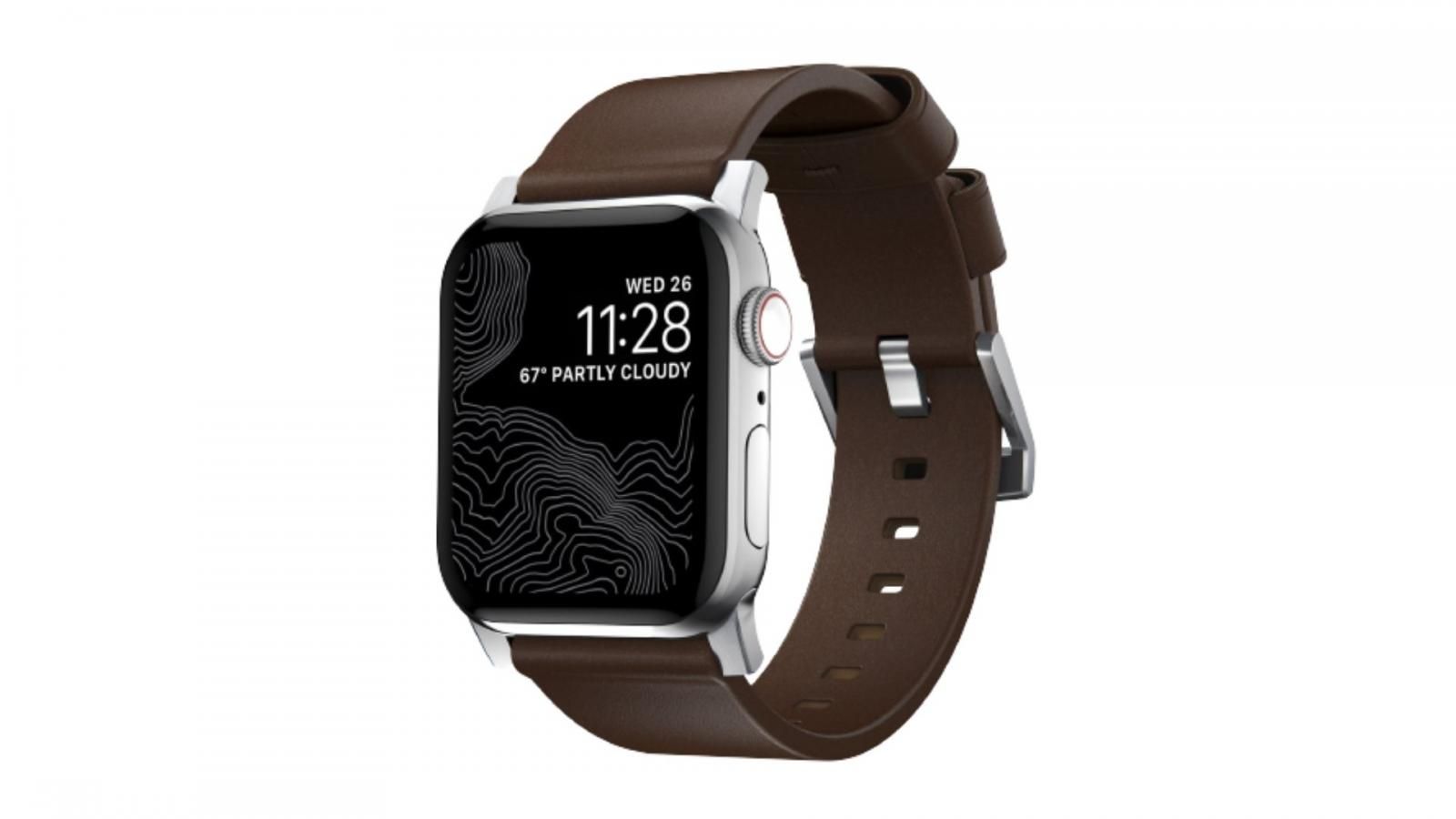 Apple Watch 7 in NOMAD Leather Band