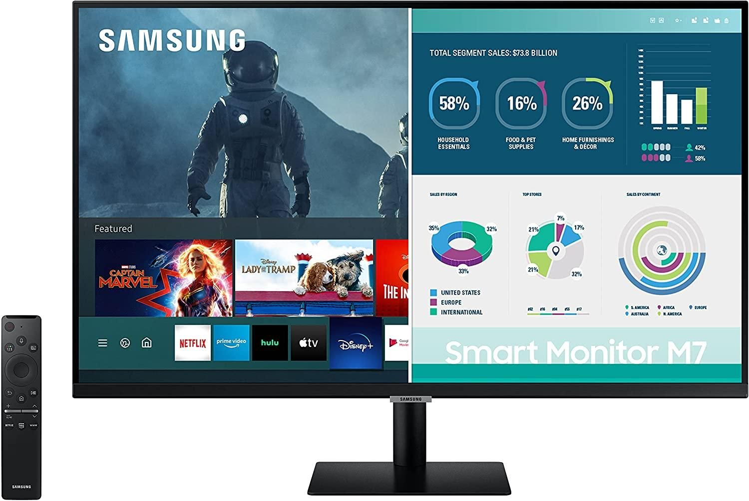Samsung M7 Series 4K UHD Smart Monitor Product Box Picture