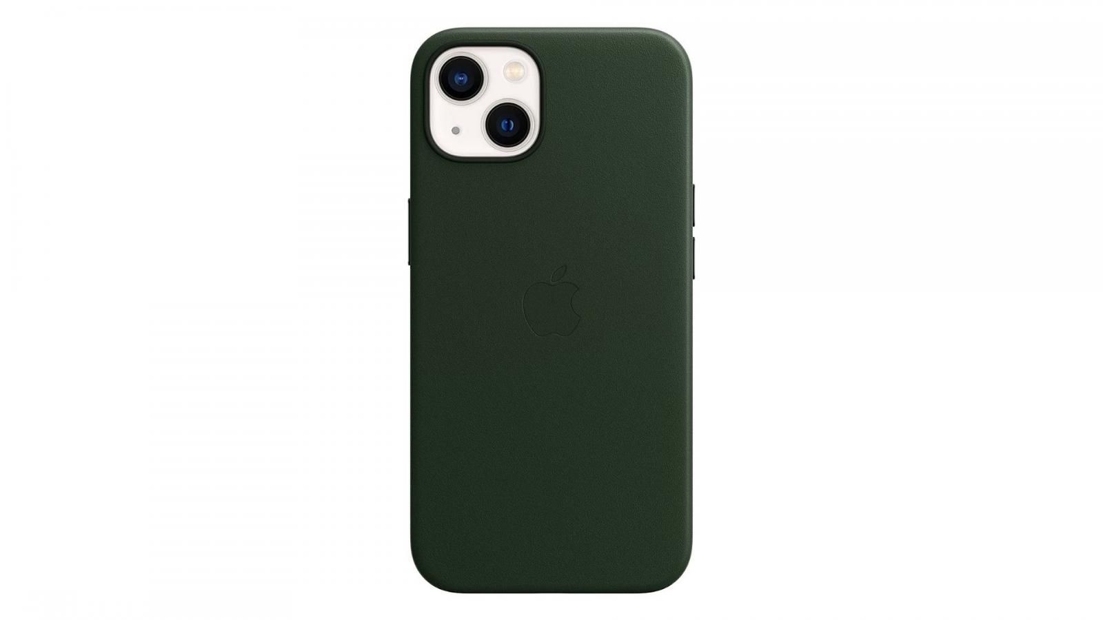 iPhone 13 Leather Case in Green
