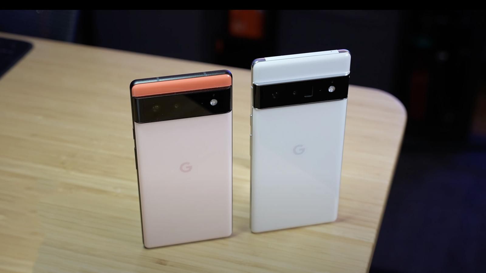 Pixel 6 and Pixel 6 Pro on the table