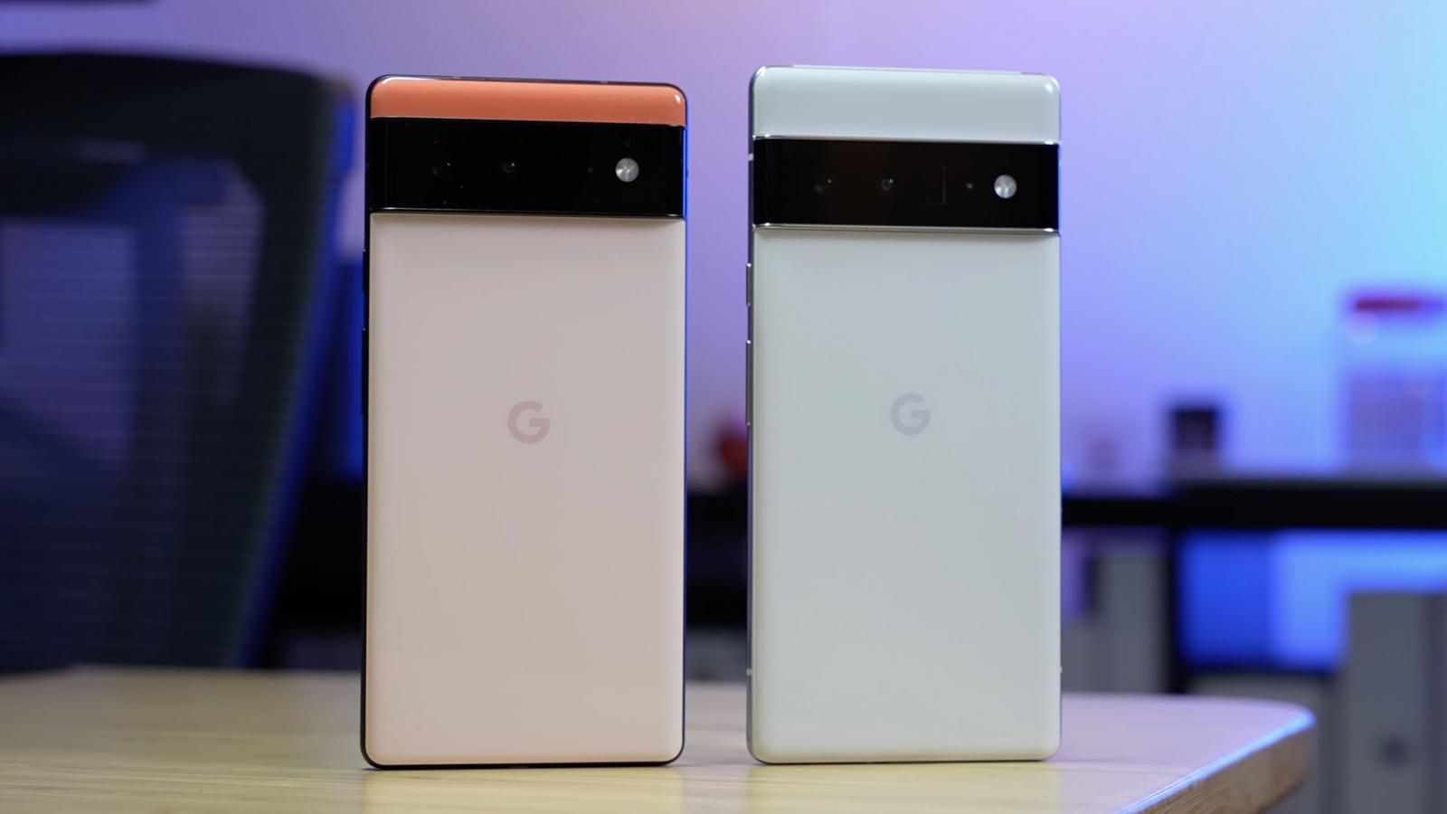 Pixel 6 and Pixel 6 Pro side by side