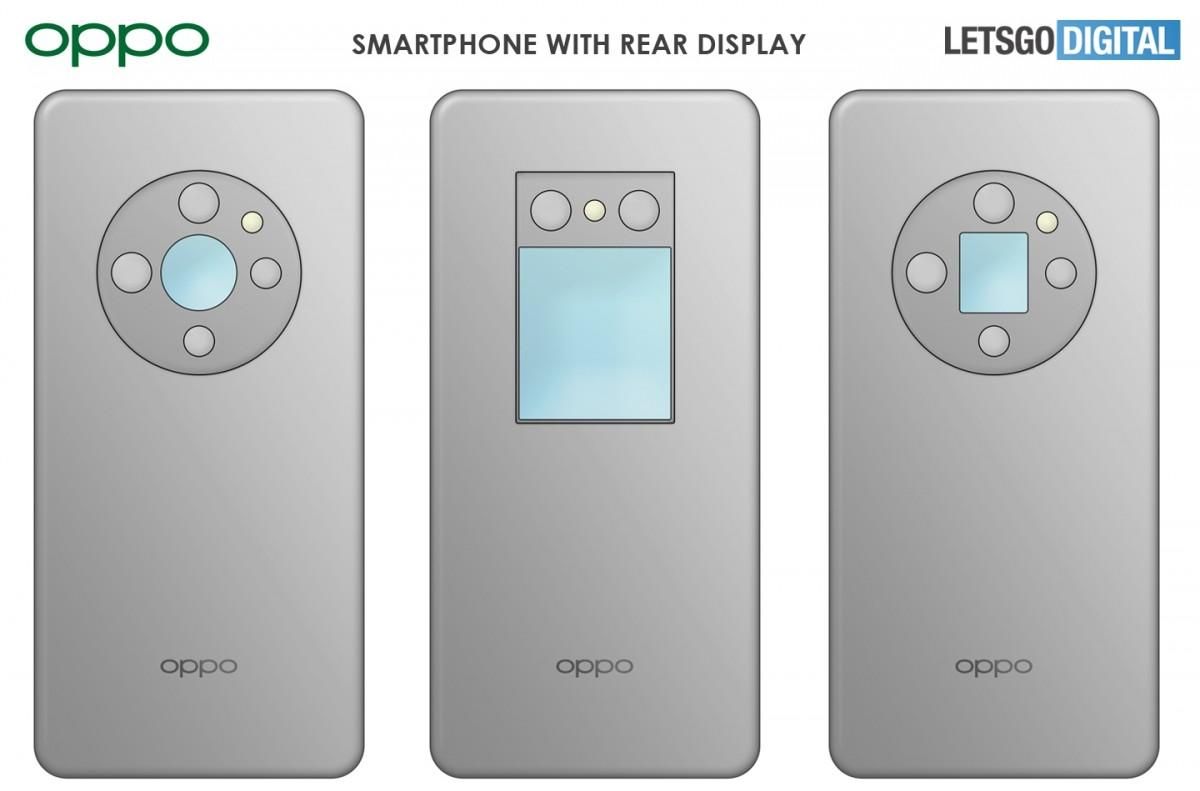 oppo patent for rear display smartphone