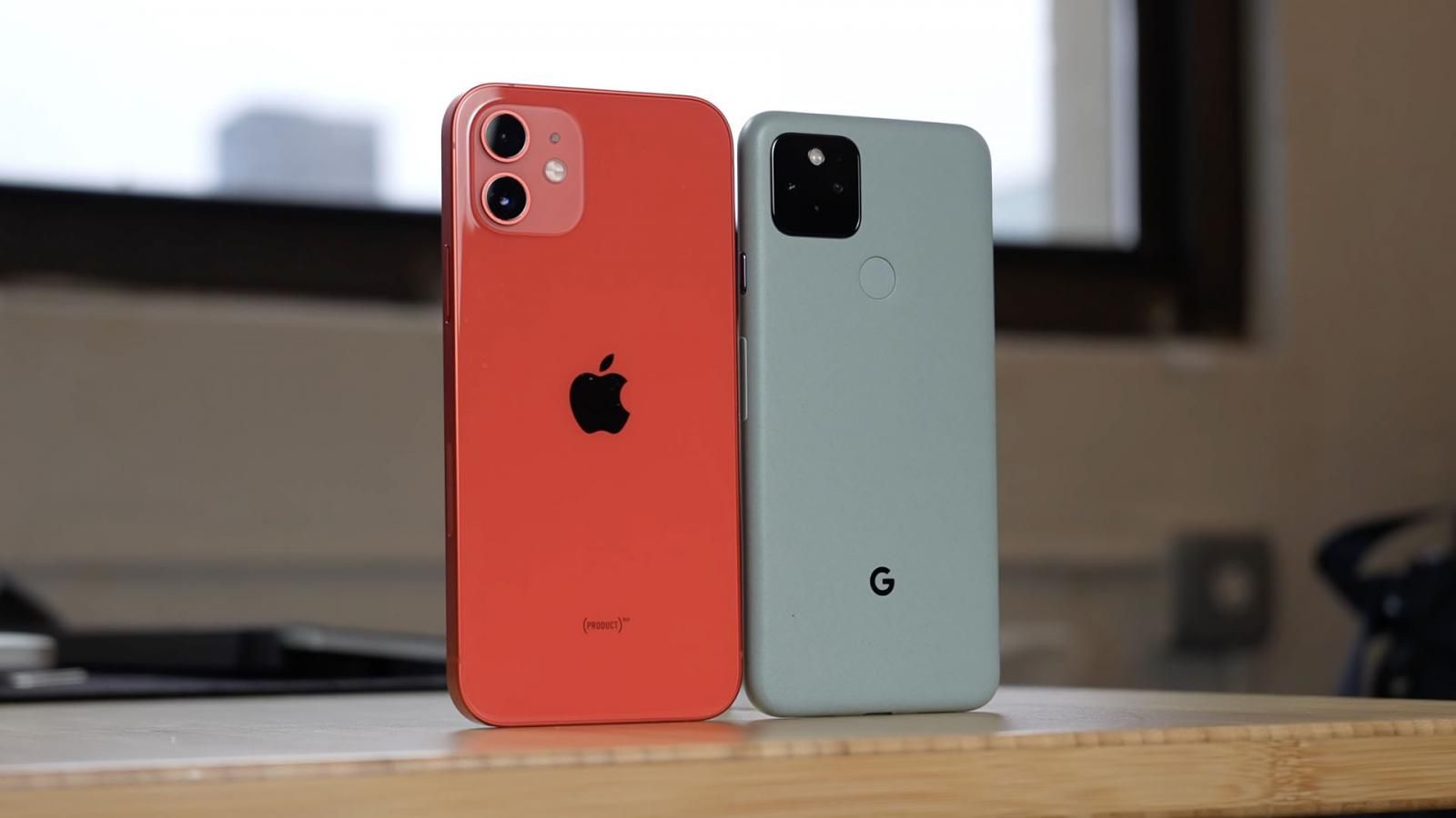 Pixel 5 and iPhone 12 cameras