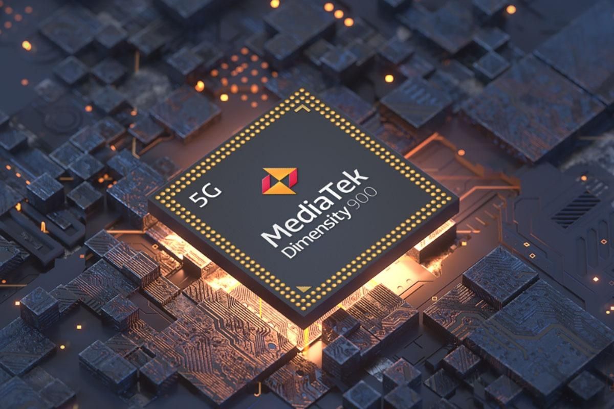  A close-up of the MediaTek Dimensity 7300 chipset, a 5G mobile chipset.