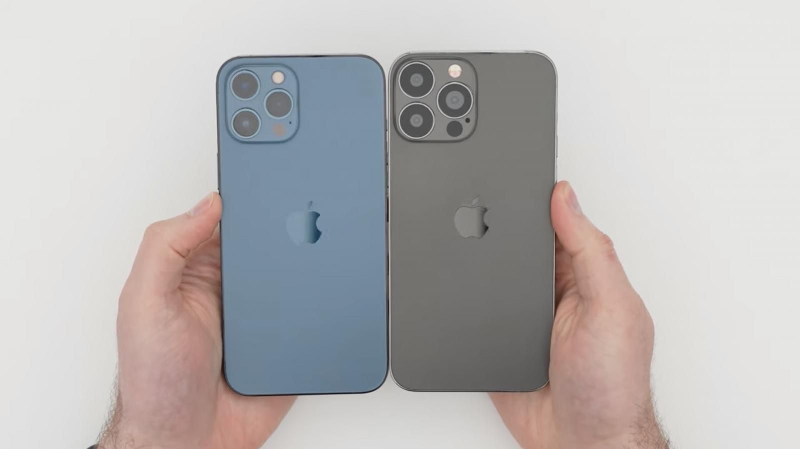 iPhone 13 dummy unit compared to iPhone 12