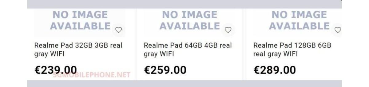 realme pad Europe price