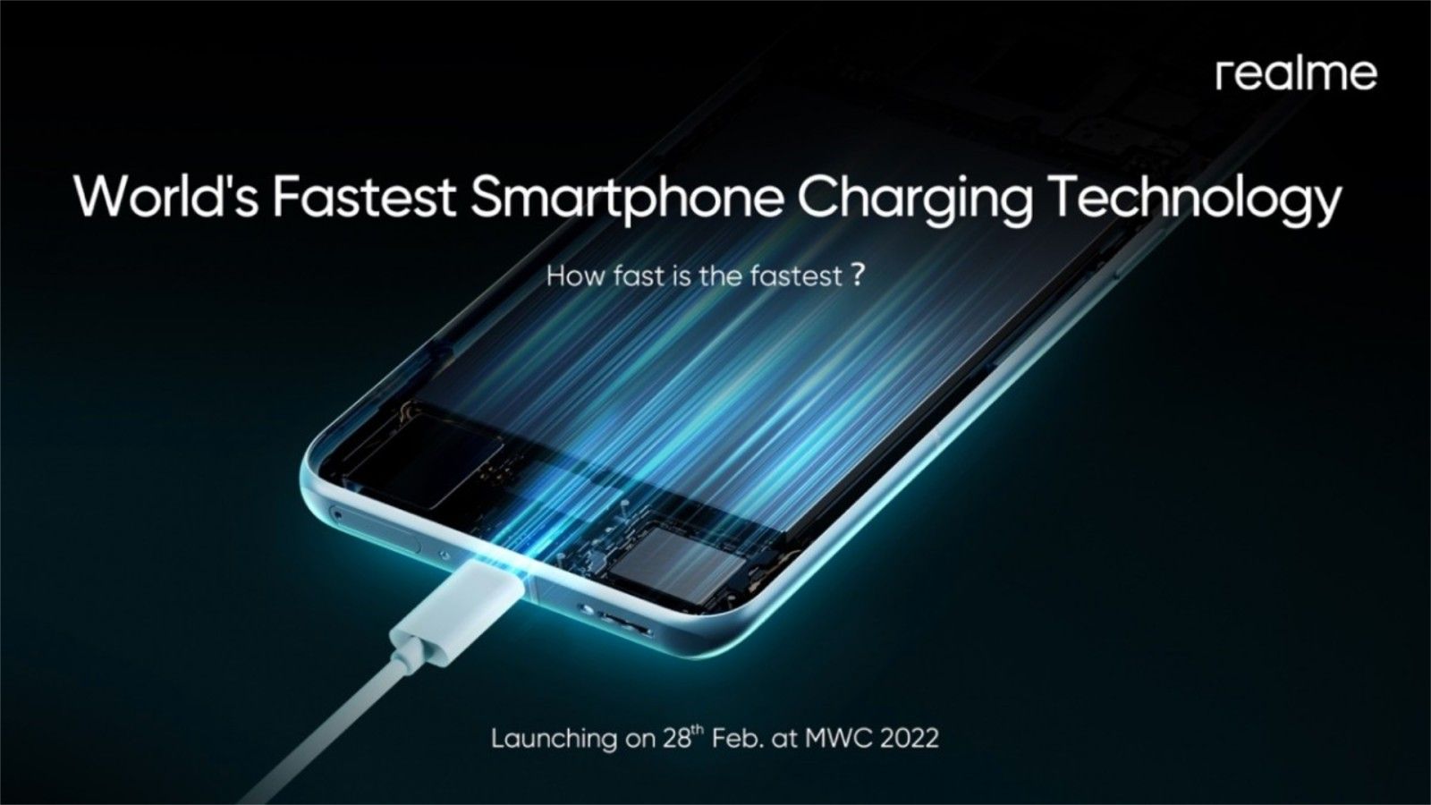Realme 200W fast charger coming at MWC 2022