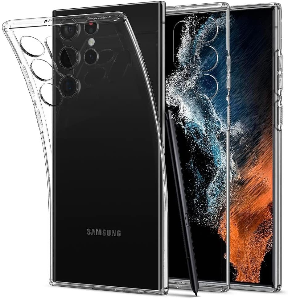 Samsung Galaxy S22 Ultra için Spigen Likit Kristal