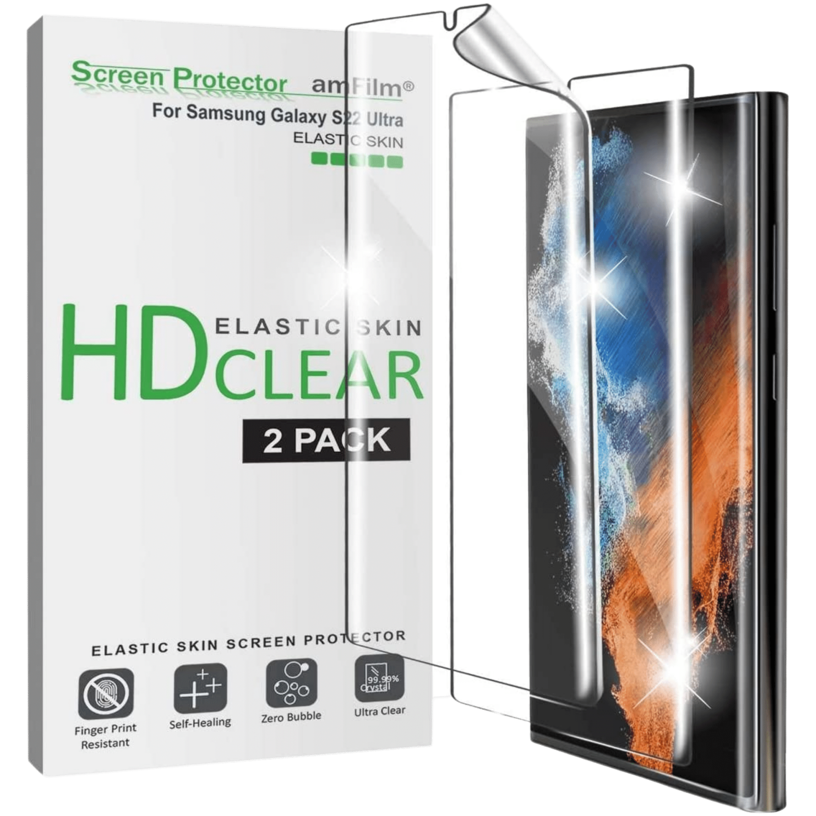 amFilm Elastic Skin Galaxy S22 Ultra Screen Protector
