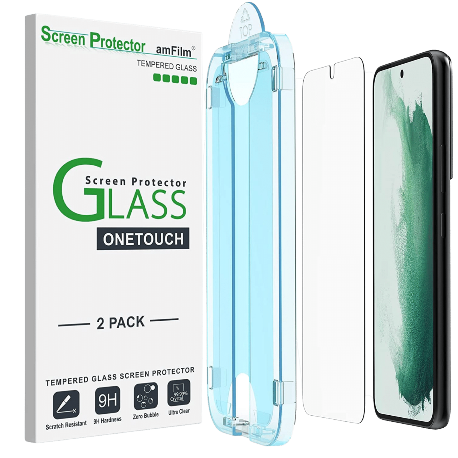 amFilm Tempered Glass Galaxy S22 Plus Screen Protector